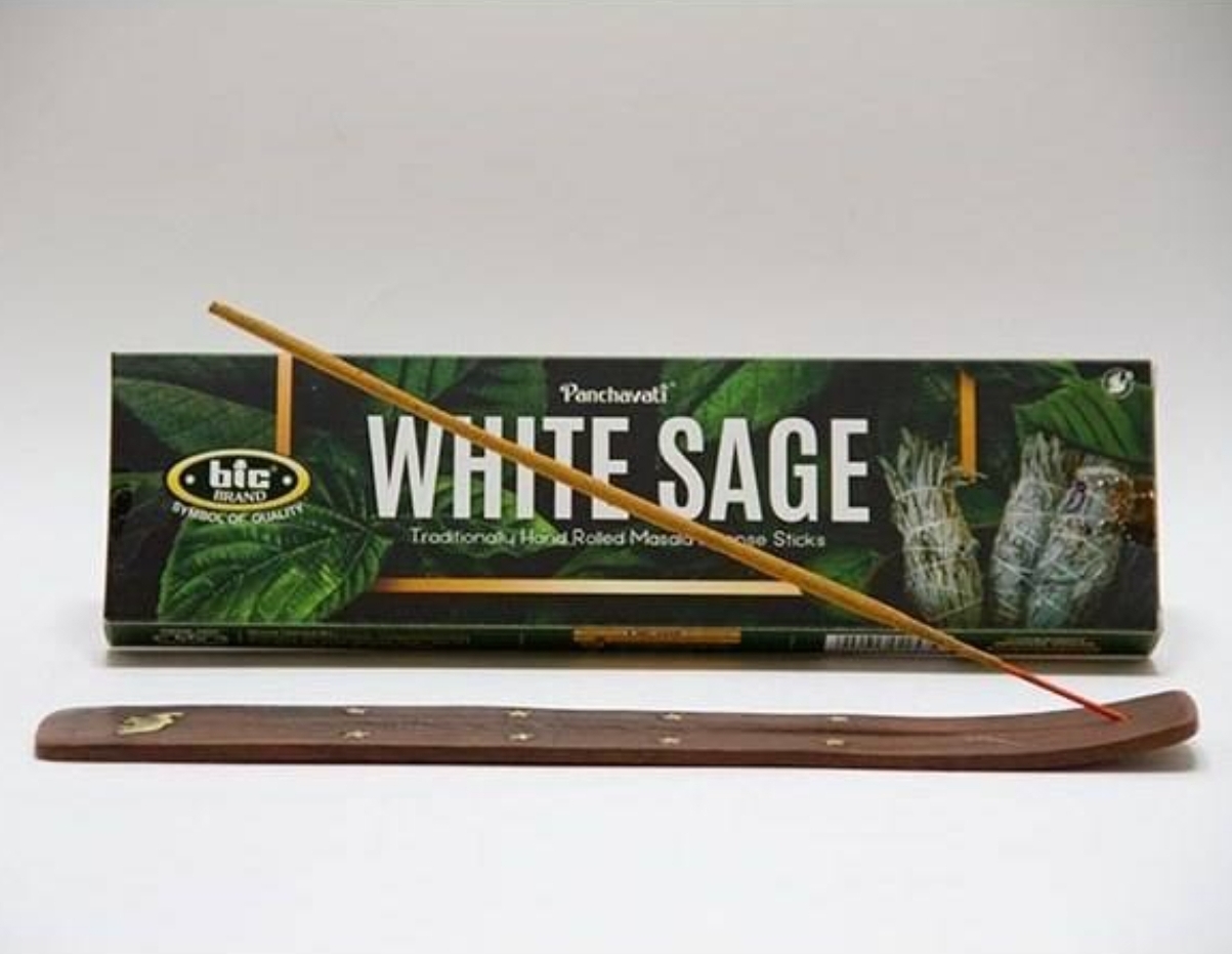 عود دست ساز هندی Bic مدل وایت سیج ( مریم گلی )